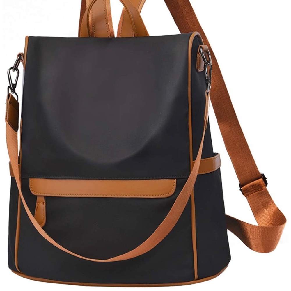 Charmore Black and Brown Large Backpack